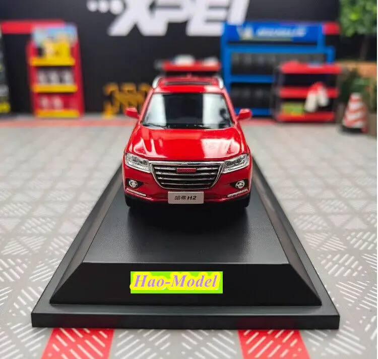 Gwm haval h2子供用ダイキャストモデルカー、合金、1:43、赤、誕生日プレゼント、趣味、ディスプレイ、コレクション、装飾品、男の子用おもちゃ