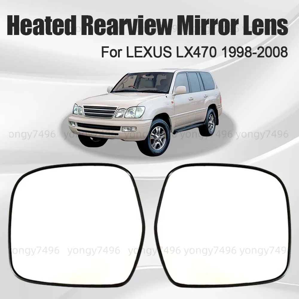 

Car Wide Angle Heated Heated Rearview Mirror Lens For LEXUS LX470 1998 - 2008 Car Rearview Accessories Mirrored Glass