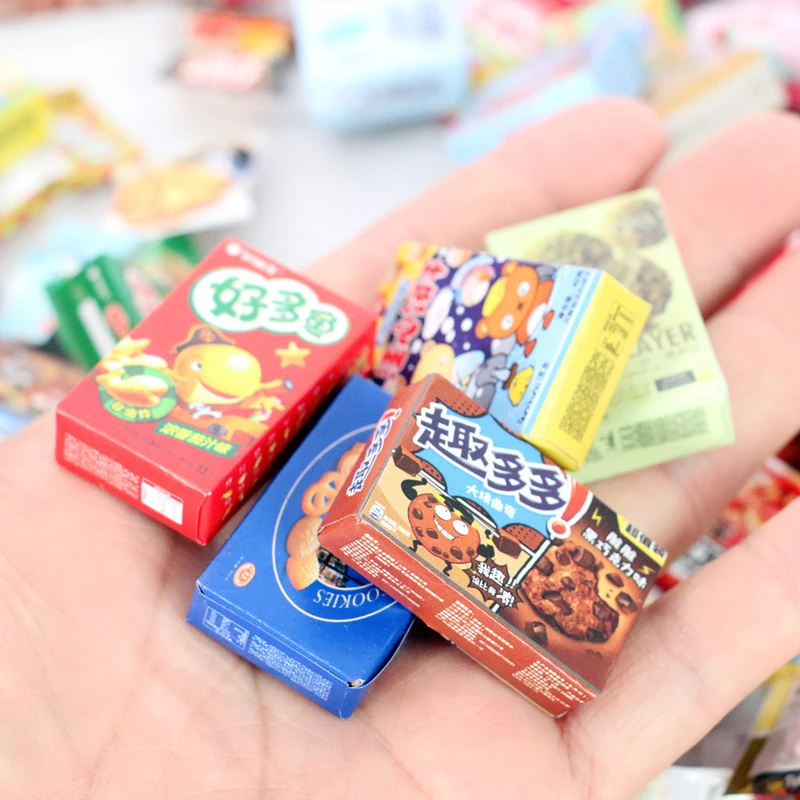 

Miniature Foods Model Girls toys Mini Simulation Candy Snack for Barbies Bjd Doll House Kitchen Accessories Kids Pretend Play