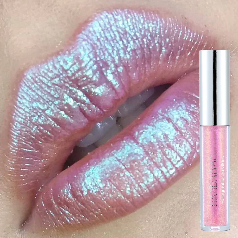 6 Colors Mermaid Glitter Lip Gloss Waterproof Holographic Liquid Lipsticks Not Fading Long Lasting Lip Tint Cosmetic Makeup