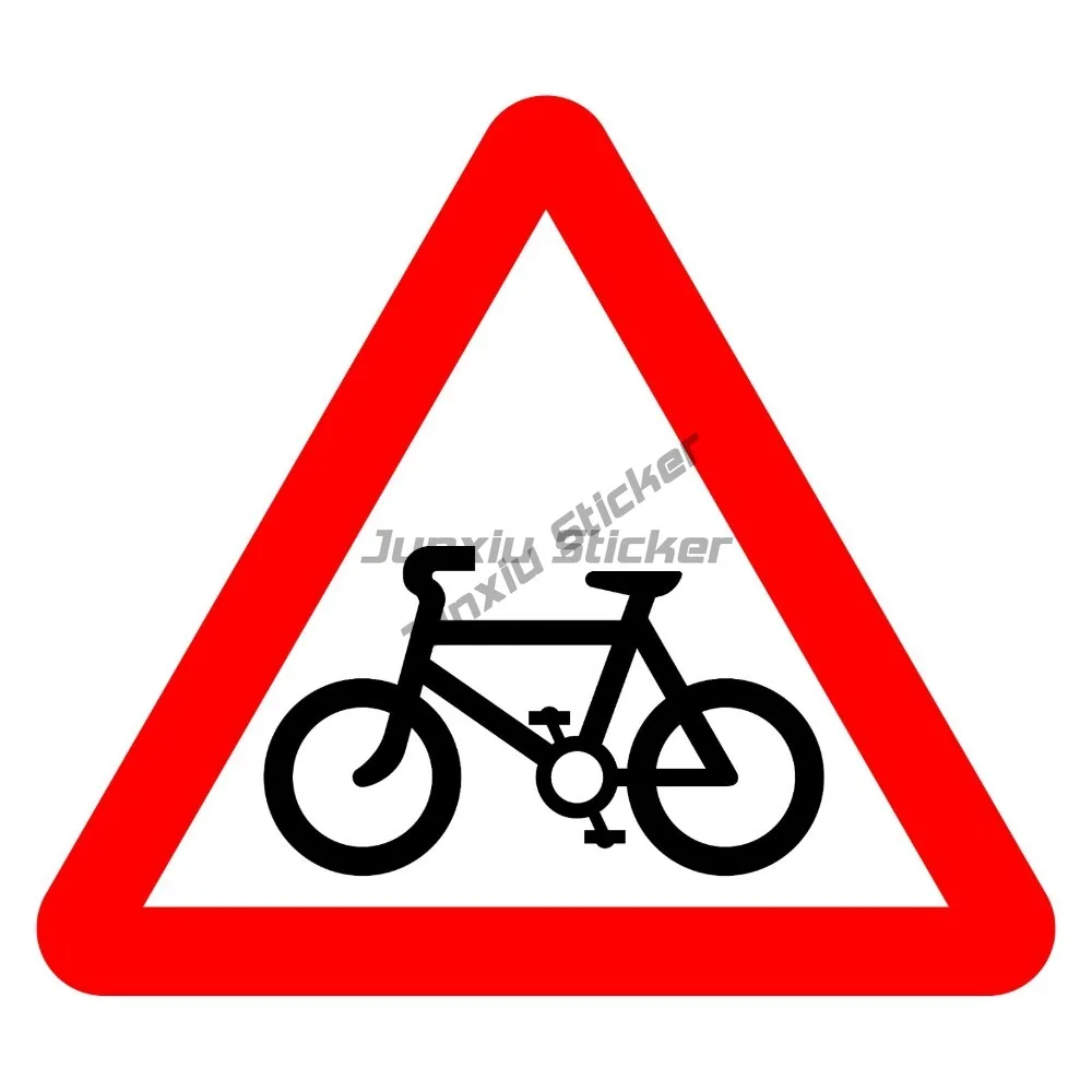 

Cyclists Sign Or Sticker Anti Scratch Decor Graphic Funny Decoration Stickers