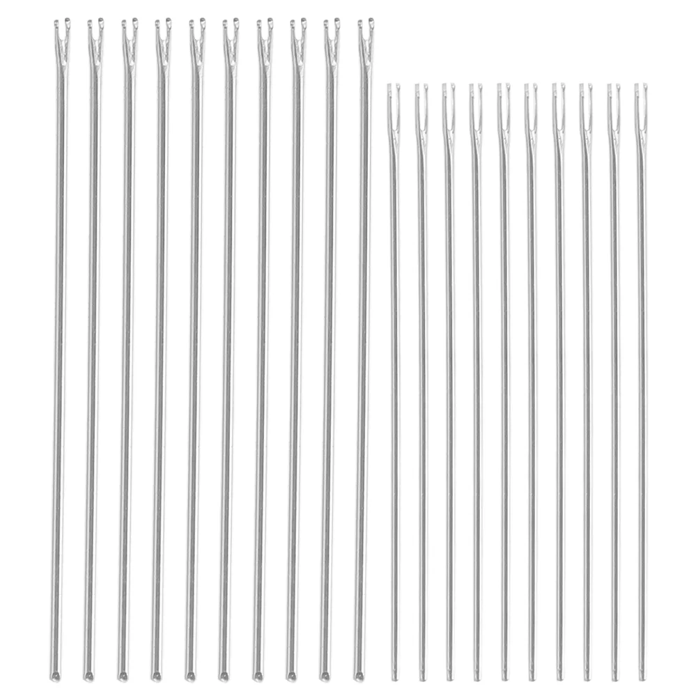 

20 Pcs Hair Transplant Tool Galvanized Scaffold Base Plates Upholstery Button Needles Long Metal Scaffolding