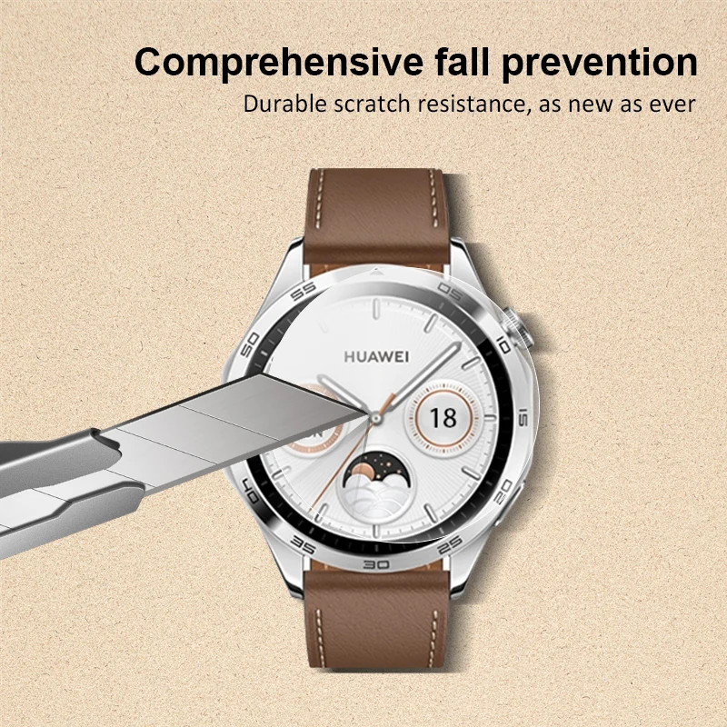 Proteggi schermo in vetro temperato da 3-5 pezzi per Huawei Watch GT 2/4/3 41mm/46mm/43mm con pellicola di allineamento per Huawei GT Cyber