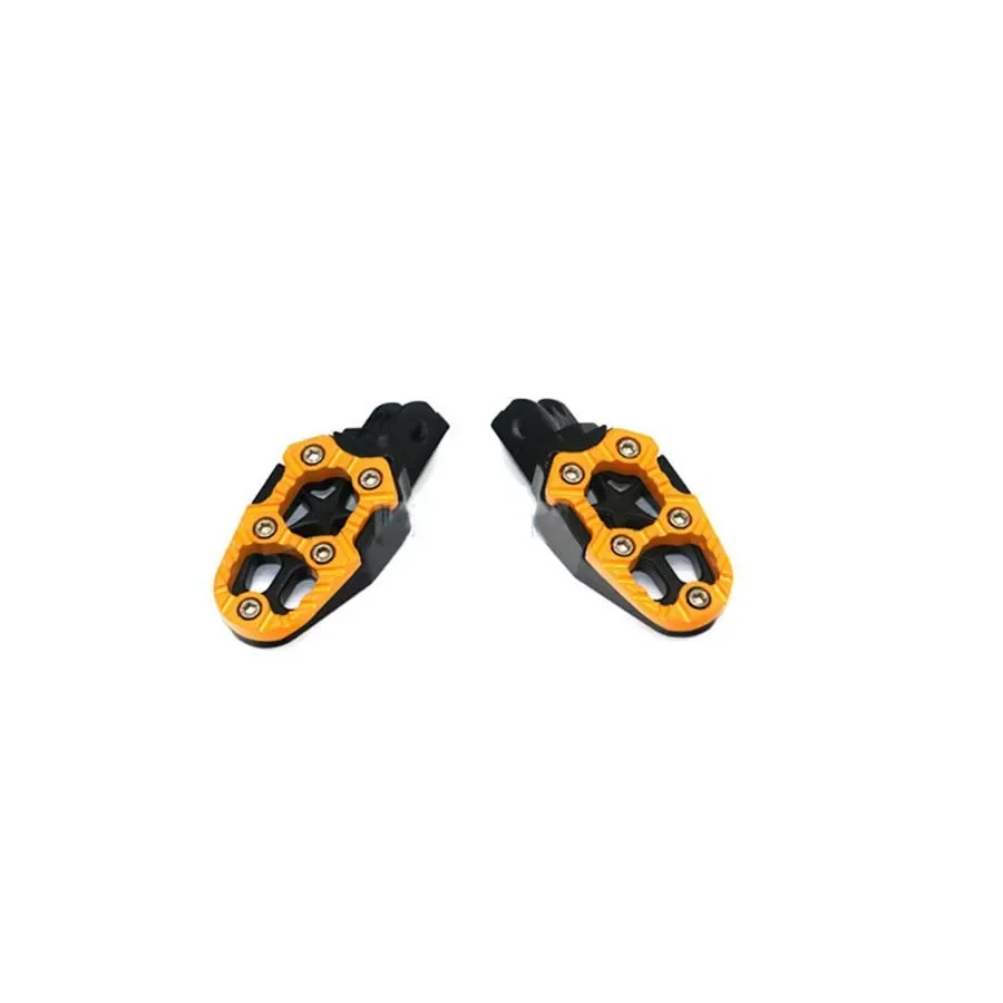 2pcs 8mm Metal Motorcycle Foot Rests Footrests Foot Peg Pedal Anti-Slip With Spring Off-Road Motor Car-Styling Accessory