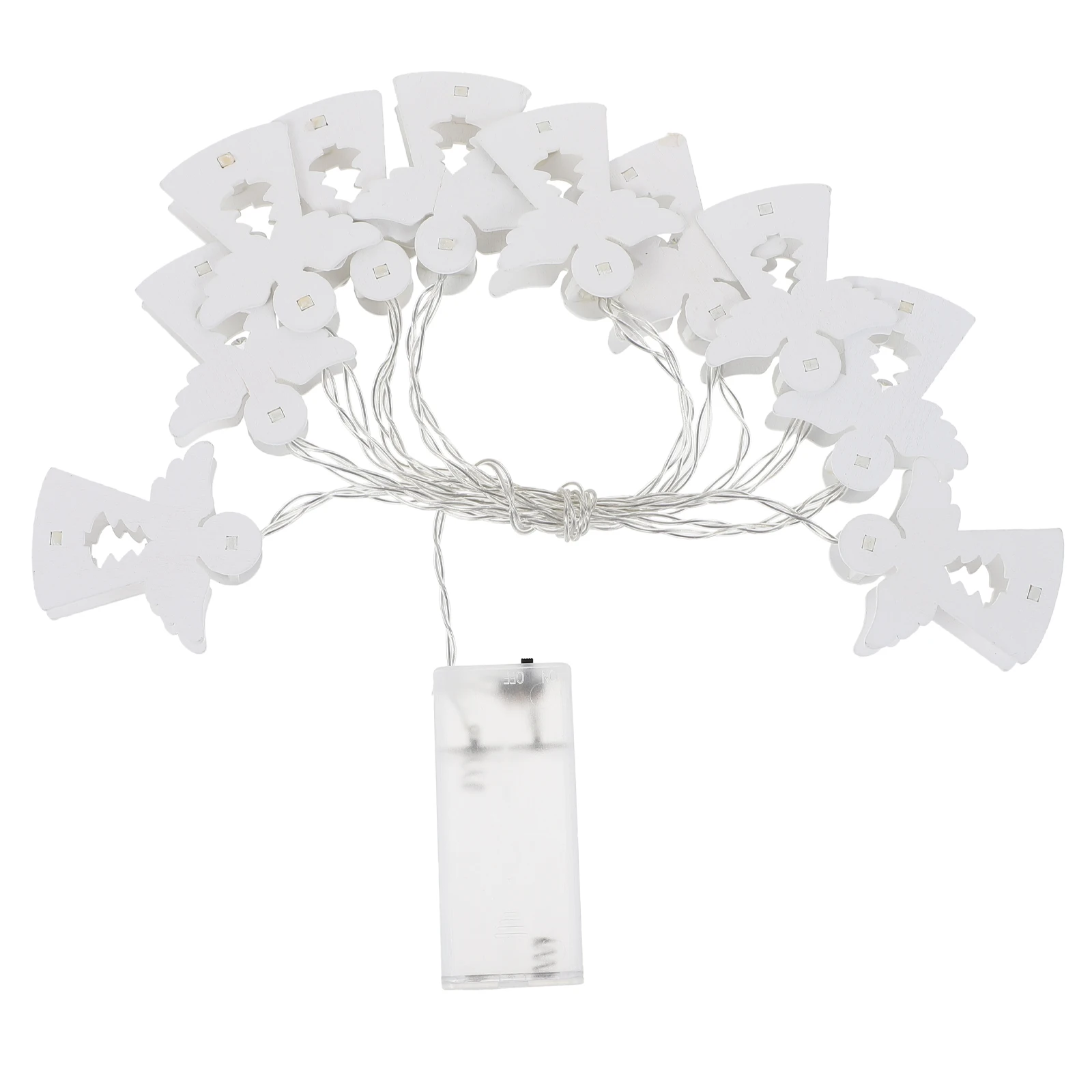 

Wooden Angel Light String Xmas Adornment Small Lights for Decoration Hollow Out Outdoor Scene Craft Holiday Decorative LED