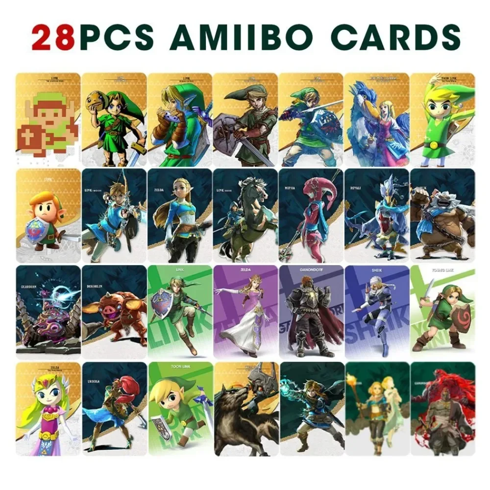 NEW 40Zelda Amiibos Cards Apply to the Legend of Zelda: Tears of the Kingdo and the Legend of Zelda Latest Paragliding