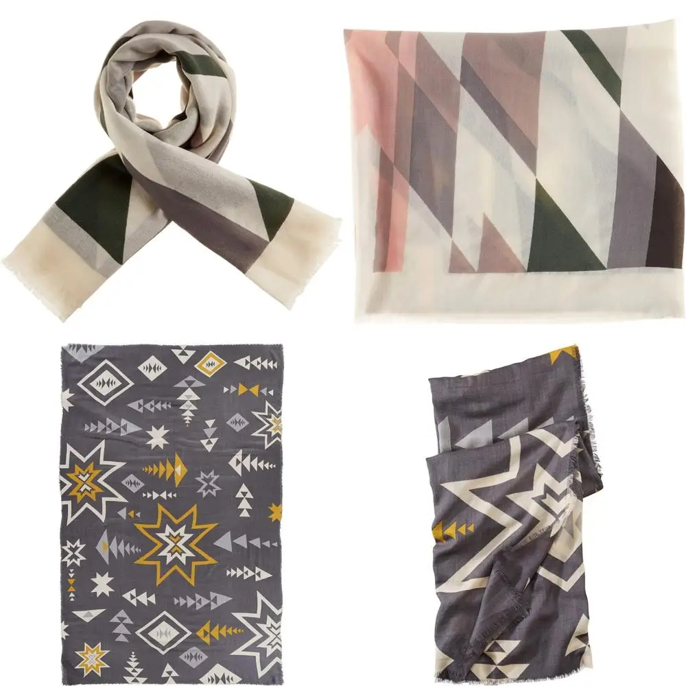 

Женский легкий шерстяной шарф большого размера — уютный и стильный на каждый сезон