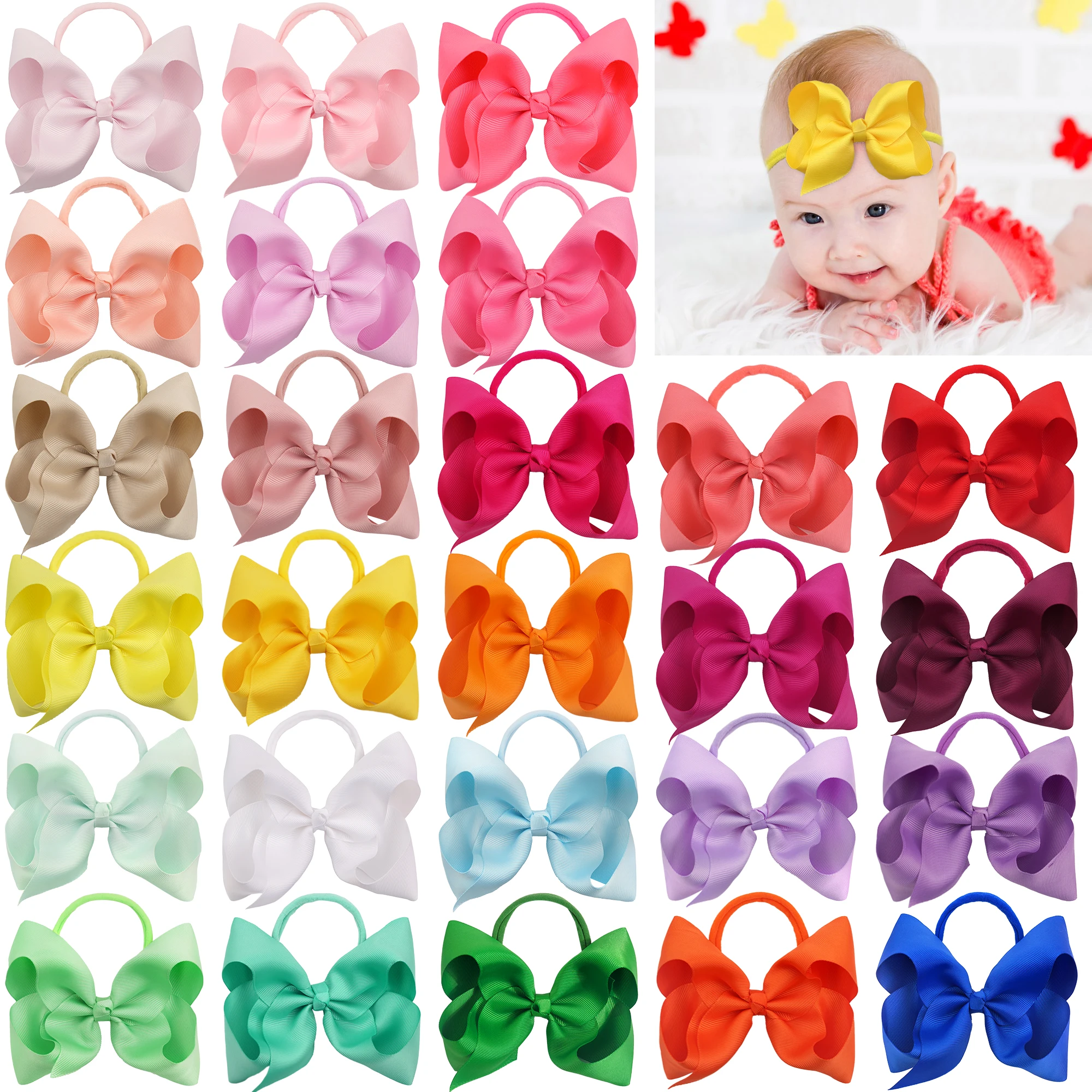 6Pcs 6 Inch Baby Headbands 6\