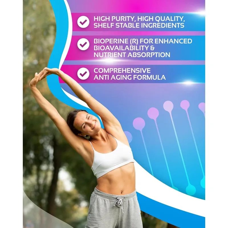 Resveratrol supplement capsule anti-aging formula, nicotinamide riboside, resveratrol, vitamin C, grape seeds, pine bark