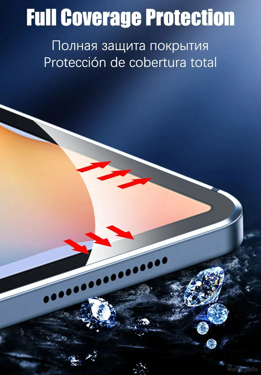 Displayschutzfolie aus gehärtetem Glas für Samsung Galaxy Tab S6 Lite A9 Plus S8 S9 Plus Ultra S7 Fe S9 Fe 12,4 A8 S10 S11 Film – Detail 11