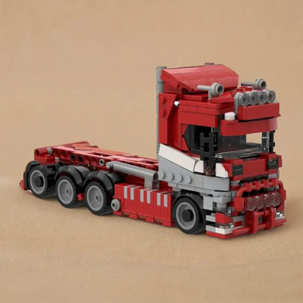 

551PCS Scania R650 V8 Hook Lift Truck MOC Heavy-Duty Truck Model Education Model Building diy Blocks Birthday Toys Gift