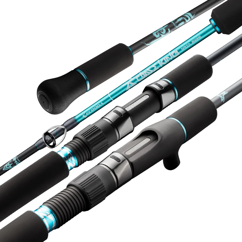 ECOODA-Jigging Rod, 1.57m-1.88m, 1-1.5sec Surf and Spinning Carp Fishing Rod Made of Carbon for Lake and River