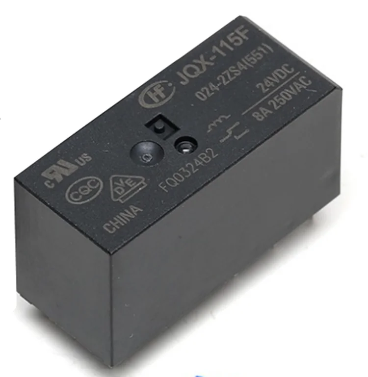 10pcs 100% new Original Hongfa Relay JQX-115F HF115F-024-2ZS4 12V DC 24V DC 8A 8Pin Power Relay HF115F-005-2ZS4 HF115F-012-2ZS4