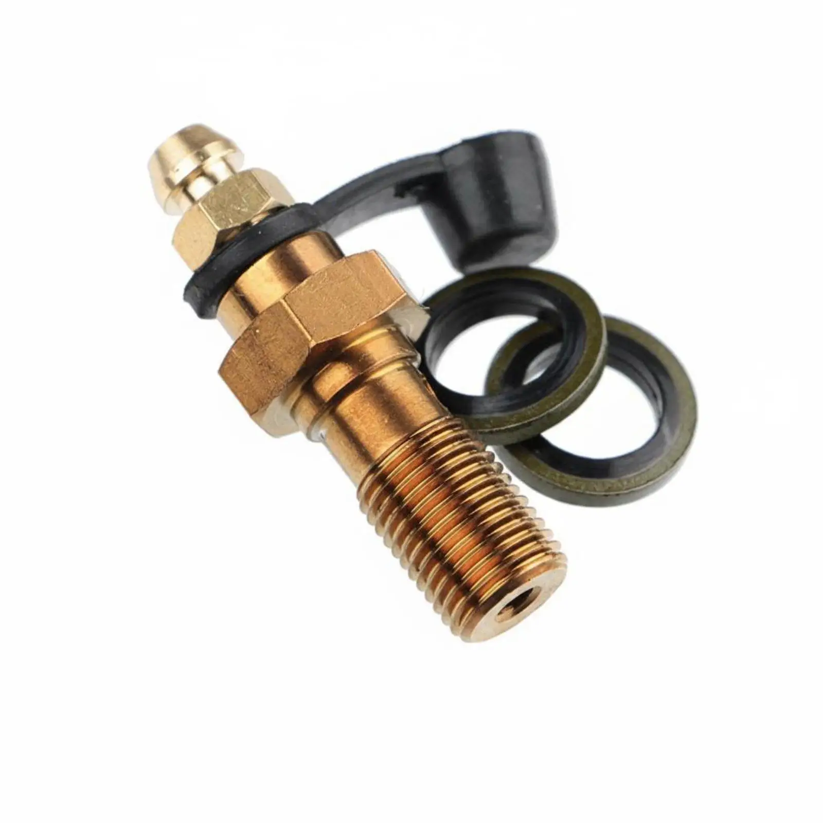 Brake Caliper Bleeder Screw Stainless Steel Banjo Bolt Kit Hydraulic Valve for Motorcycle Repair