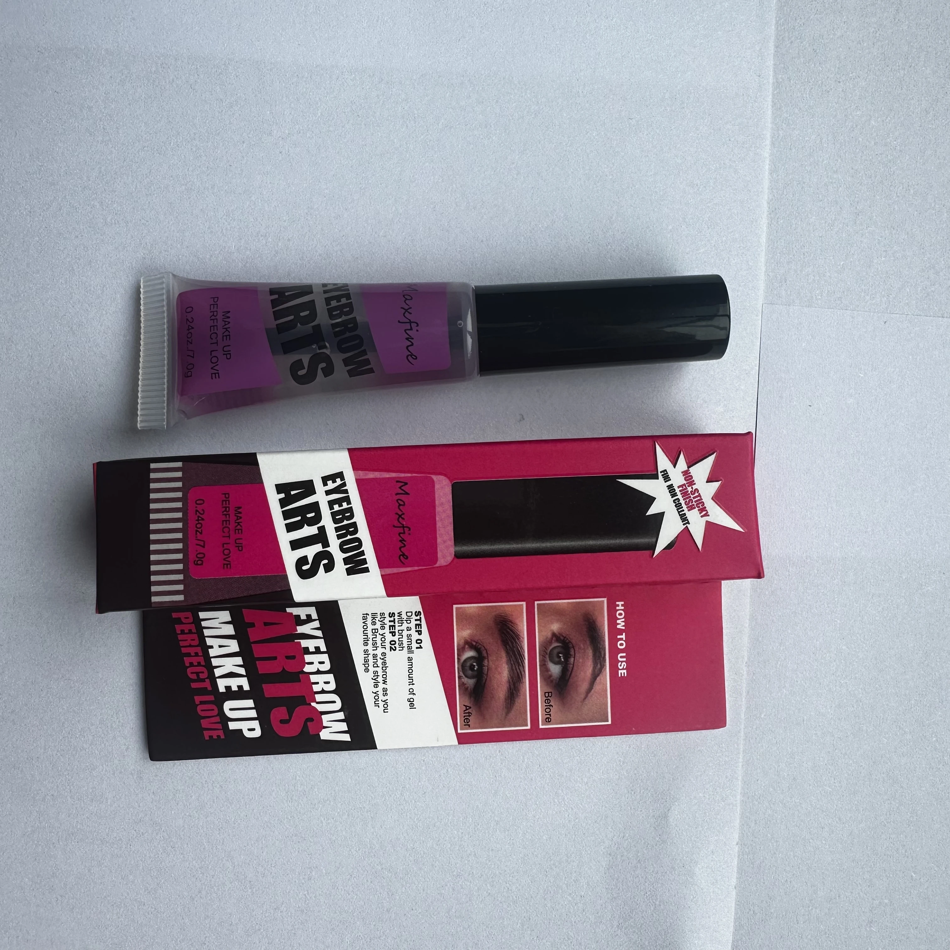 Máscara de pestañas transparente de tubo Flexible, máscara impermeable, extensión de pestañas, blanco grueso, cosméticos, 1 pieza