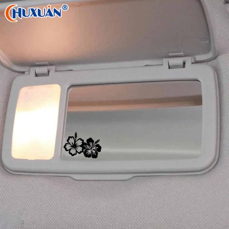 Q Flower Car Rearview Mirror Stickers Car Rearview Mirror Decals Small Decals Car Decorative Stickers