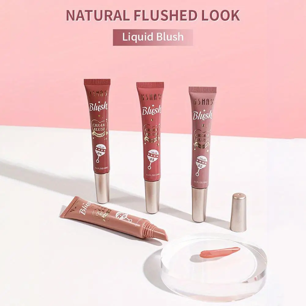 Beauty Liquid Blush Lasting Natural Liquid Contouring Face Blusher Waterproof Facial Blush Stick Soft Light Liquid Blush