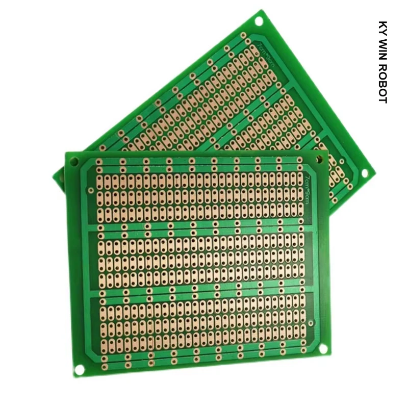 1 peça diy 7x9 7*9cm protótipo de papel pcb placa de circuito de matriz de experimento universal fileira única furo contínuo 70x90mm