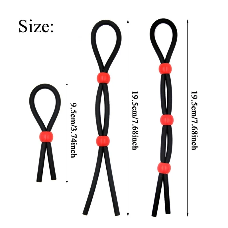 Adjustable Penis Rope Cock Ring Delay Ejaculation Bdsm Bondage Time Lasting Erection Adult Games Erotic Products Sex Toy For Men