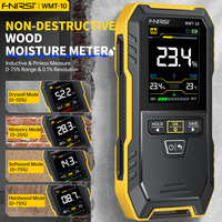 FNIRSI WMT-10 Inductive Wood Moisture Meter Hygrometer Non-contact Timber Damp Wall Detector Non-destructive Humidity Tester