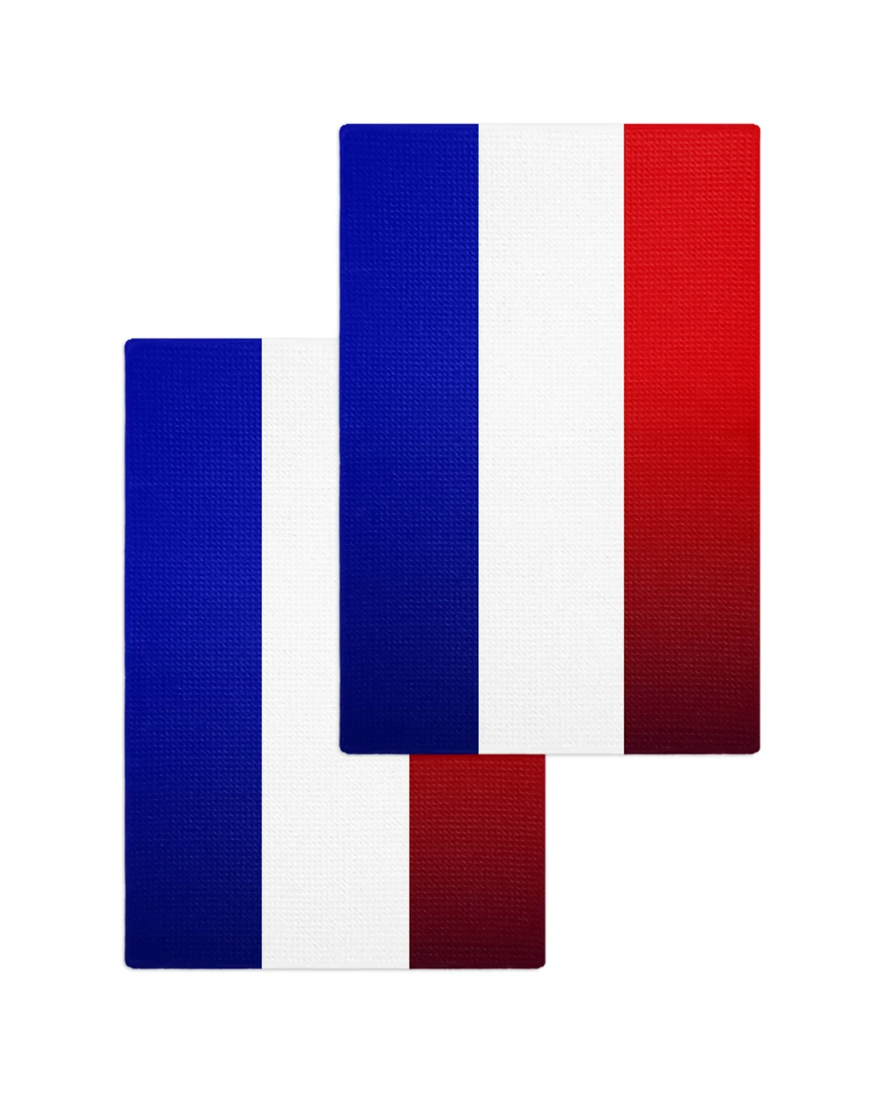 French National Day Stripes 2/3/4PCS Absorbent Rag Kitchen Cleaning Cloth Dish Towels Waffle Microfiber Wipe Duster