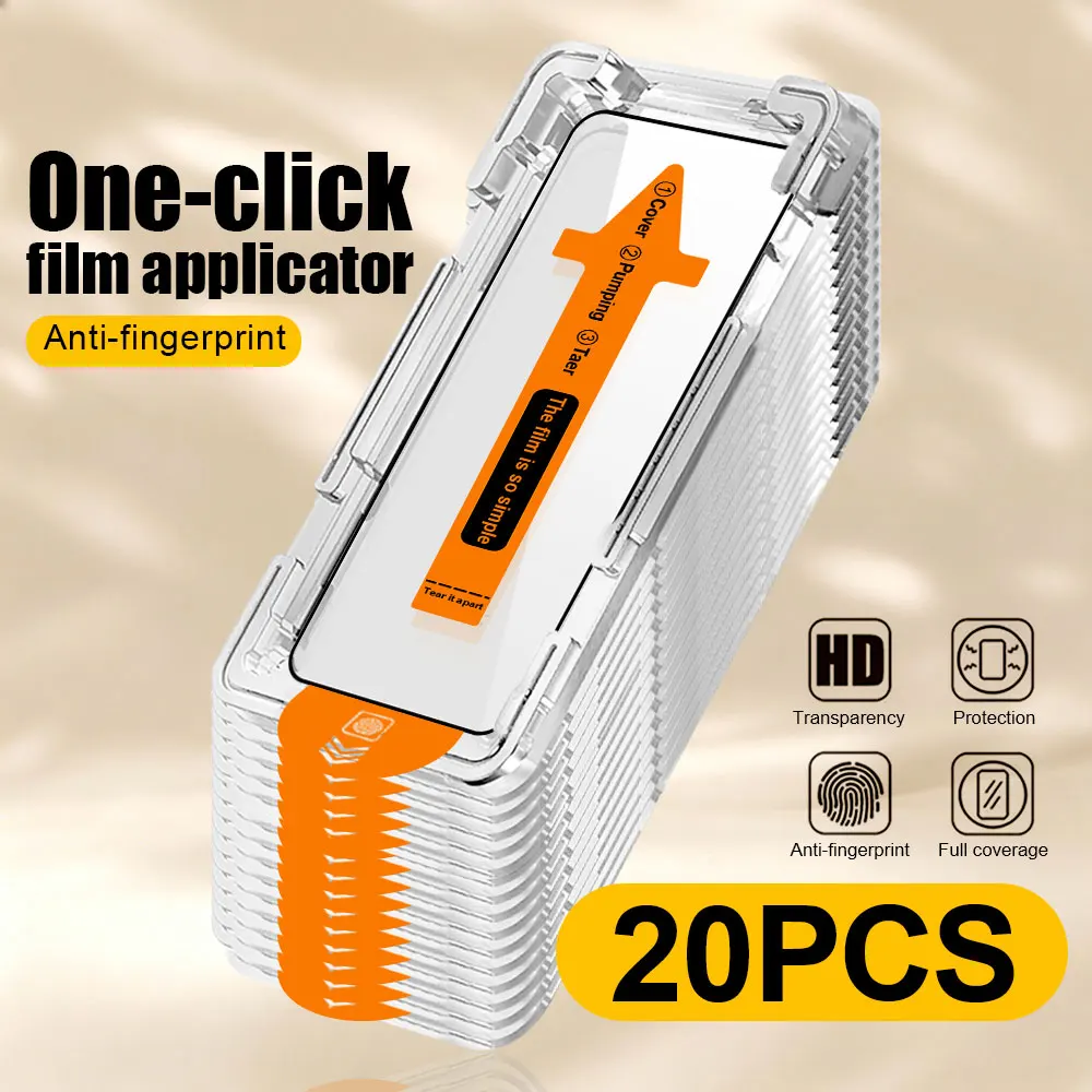 20Pcs Dust Free Cabin For Samsung Galaxy A17 A27 A37 A57 A07 A06 A05 A15 A16 A56 A55 A36 A35 A25 A26 A34 Tempered Glass A14 A04