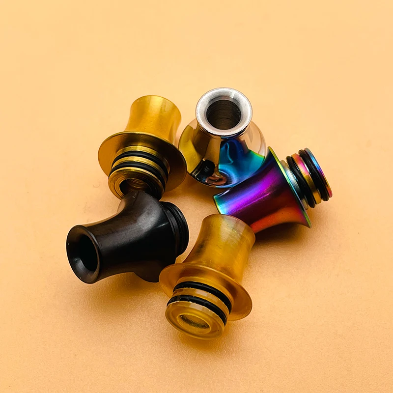 DSX 510 MTL Punta de goteo de acero inoxidable PEI, orificio estrecho para Berserker MTL RTA, punta de vapeo, accesorio de cigarrillo electrónico