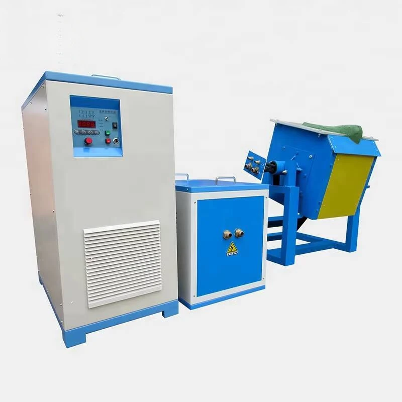 Electric Induction Melting Furnace For Copper 40-120Kg Capacity 90KW Power 1800 Working Temperature