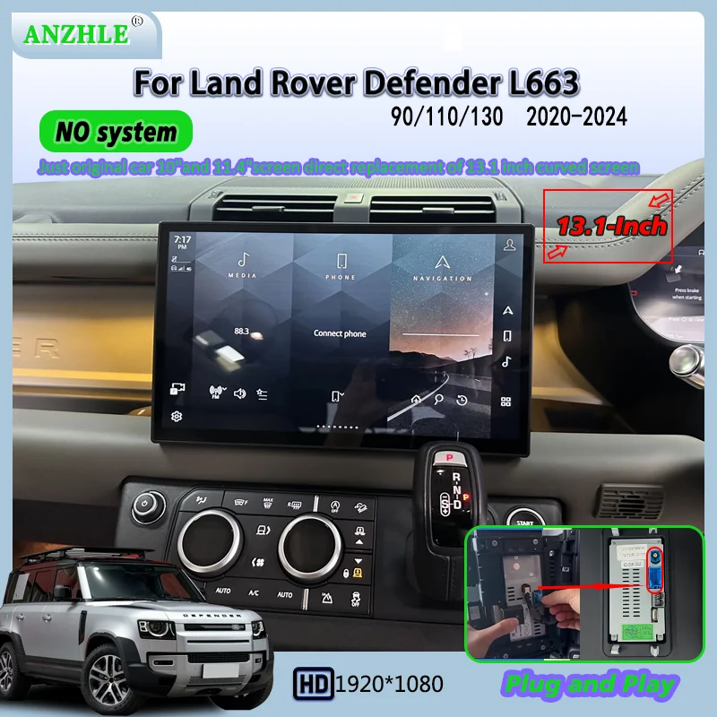 13.1-inch Curved Screen For Land Rover Defender 90/110/130 L663 2020 ...