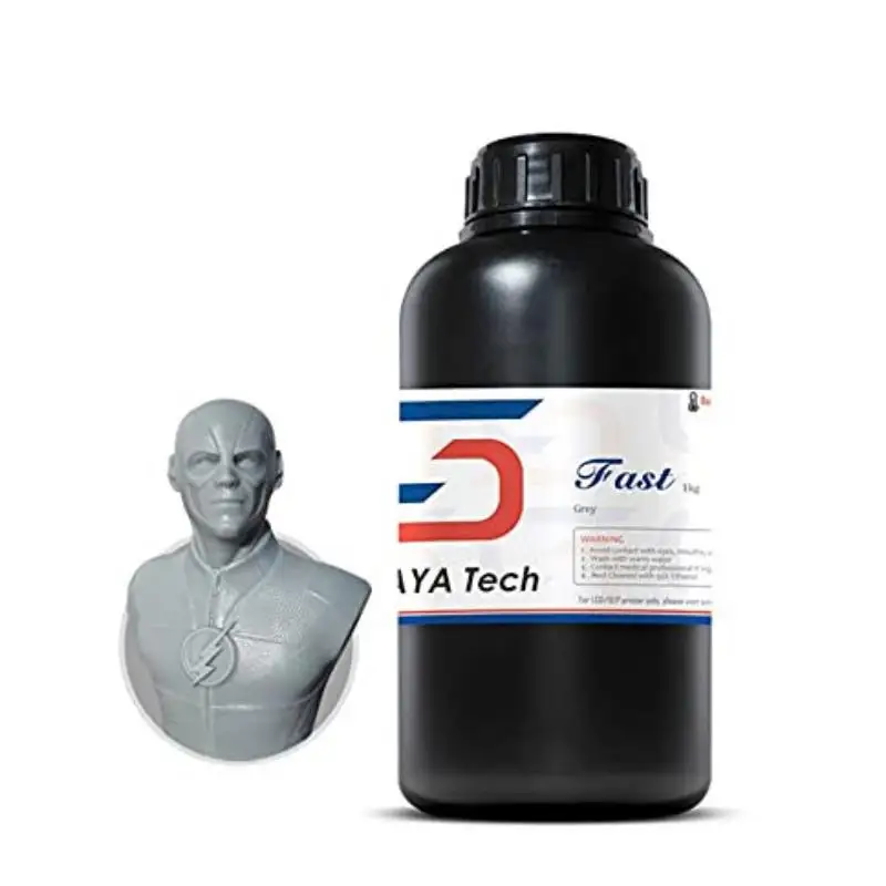 New! Tech ABS-Like 3D Printer Resin Fast Grey 405nm UV-Curing Non-Brittle Standard Photopolymer For LCD DLP 3D Printing