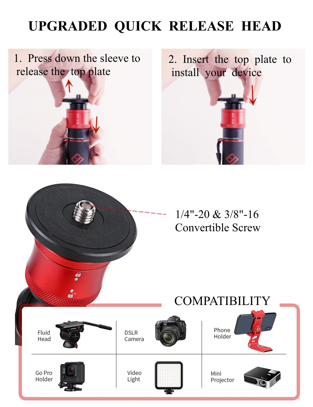 IFOOTAGE Cobra 3 C180F-P Monopod for Camera with Pedal Locking , 71\