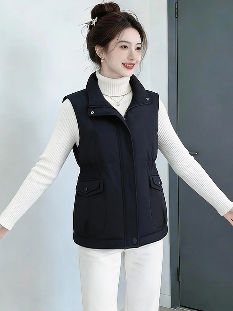 

Уникальный дизайнерский жилет с эффектом утяжки талии, женский универсальный топ в стиле Lazy Fashion, новинка Весна 2026, для повседневной носки, из комбинированной ткани