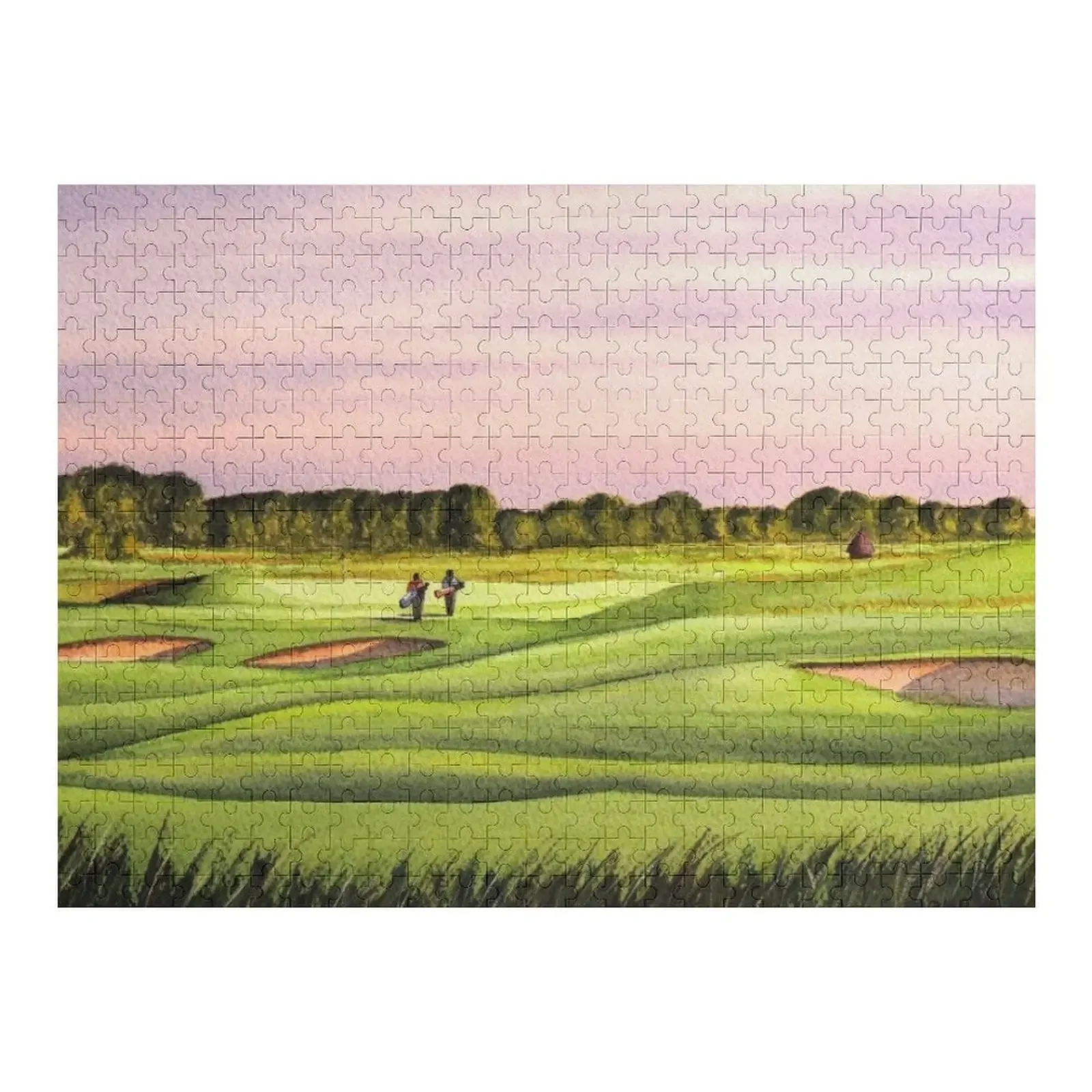 

Royal Saint Georges Golf Course Hole 9 Jigsaw Puzzle Custom Wood Adult Wooden Puzze Wood Photo Personalized Puzzle