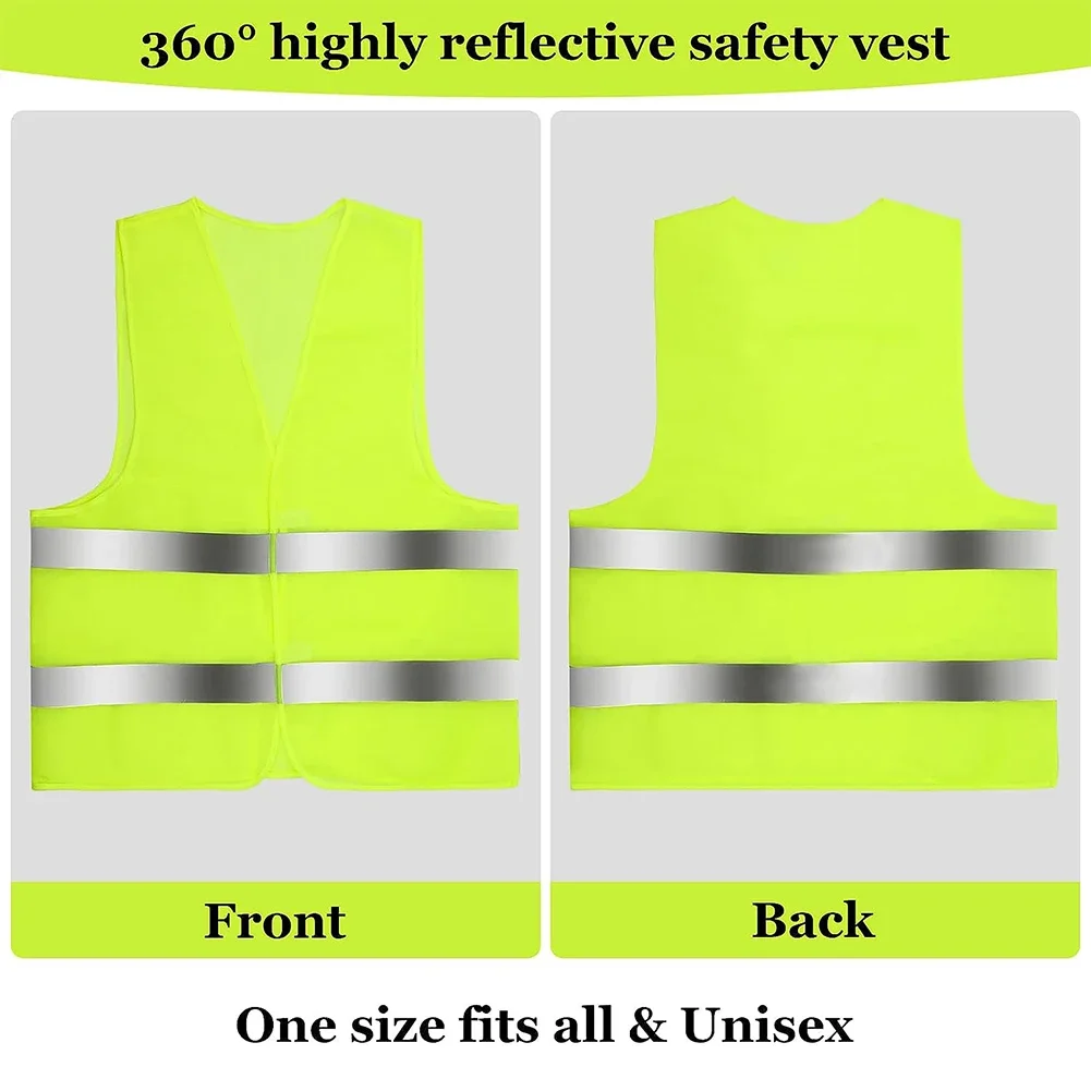 Cycling Reflective Vest High Visibility Security Outdoor Sports Vest for Night Riding Running Jogging Motorcycle Safety Vest