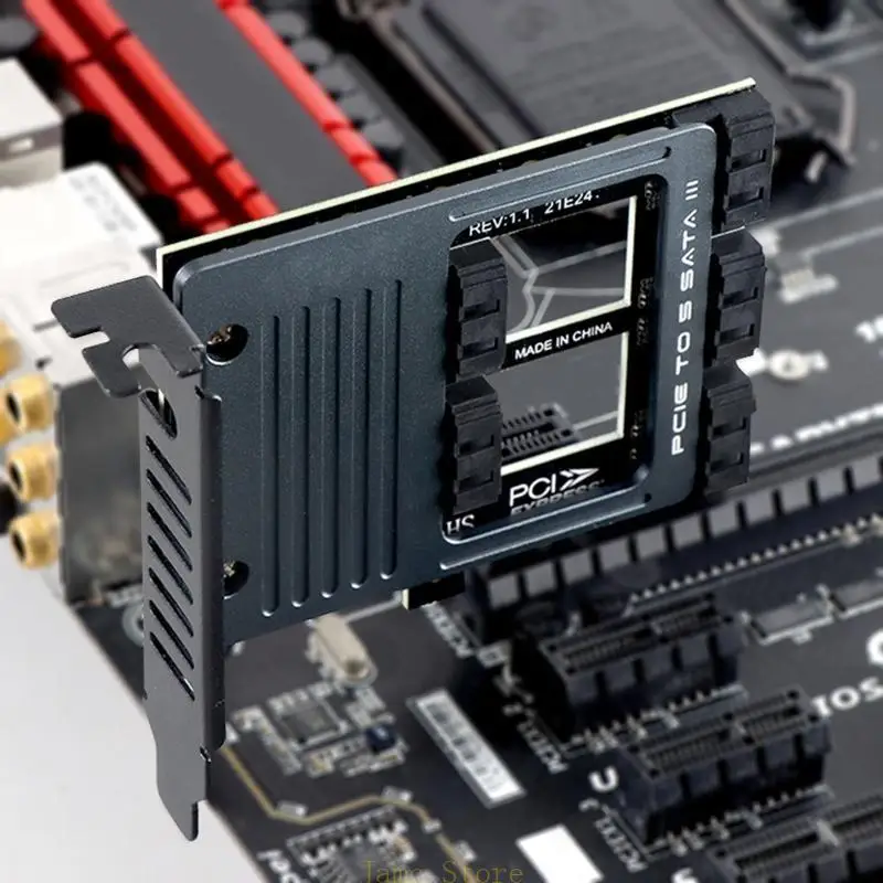 

LX0B 5 Ports PCI-E to Expansion Card for Desktop PC Support for Windows 10/8
