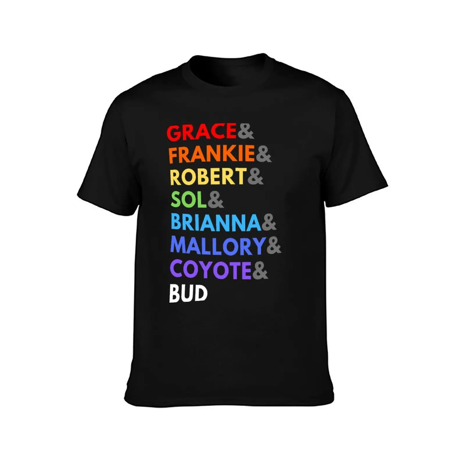 Grace & Frankie Pride T-Shirt Regular Fit Plain Tee Shirt T-Shirt