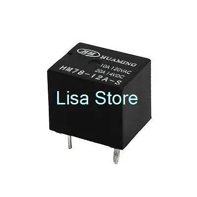 

Plug in Mount DC 12V Coil 4-Pin PCB Mini Power Relay HM78-12A-S