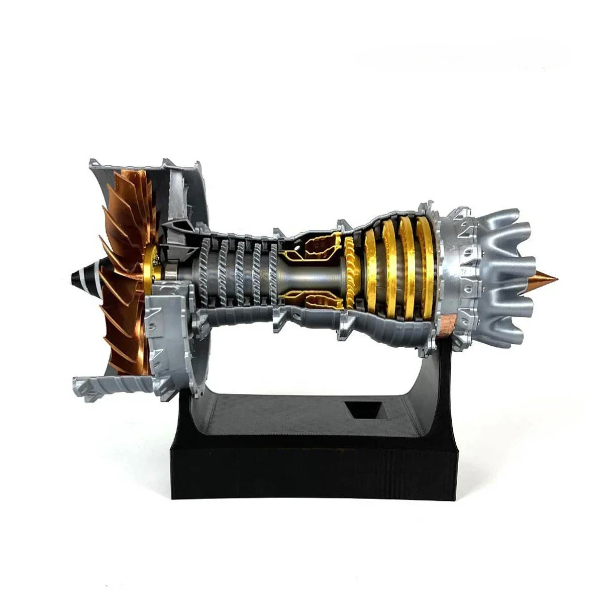 Classic 21cm Turbofan Engine Model Aviation Industry Aircraft Model Metal Engine Boutique DIY Assembly Toy Kit Collection