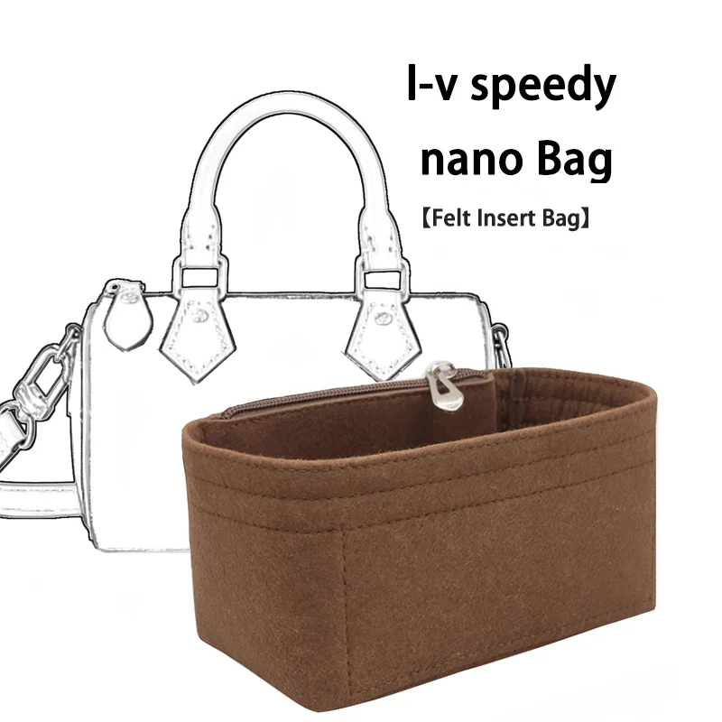 Felt Inner Organizer Bag For SPEEDY Nano 20 Bag Liner Storage Support Shaper Accessories