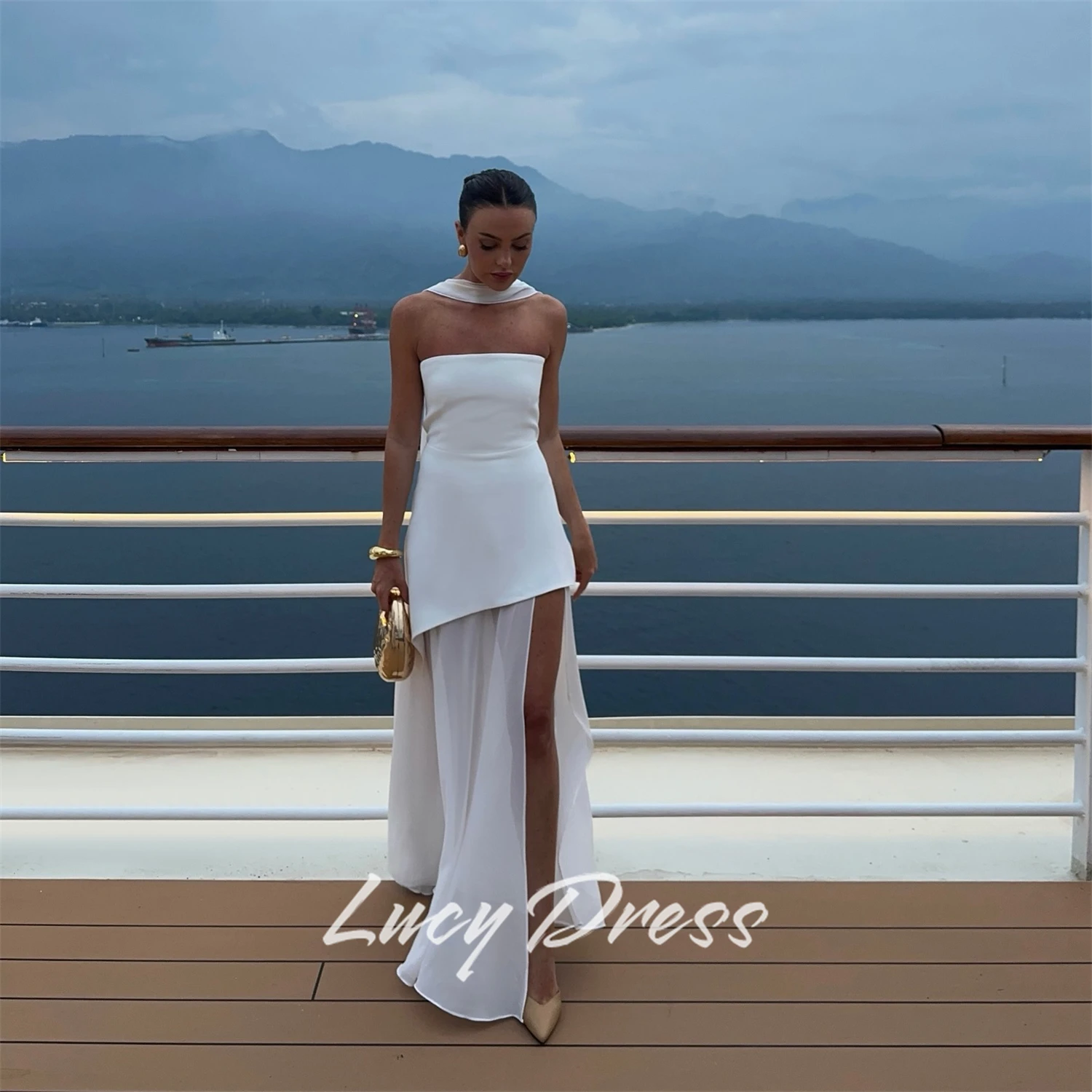 Lucy Customized Sharon Happy Dresses for Special Occasions Prom Dress Wedding Party Dress Evening Dresses Woman Elegant 2025 New