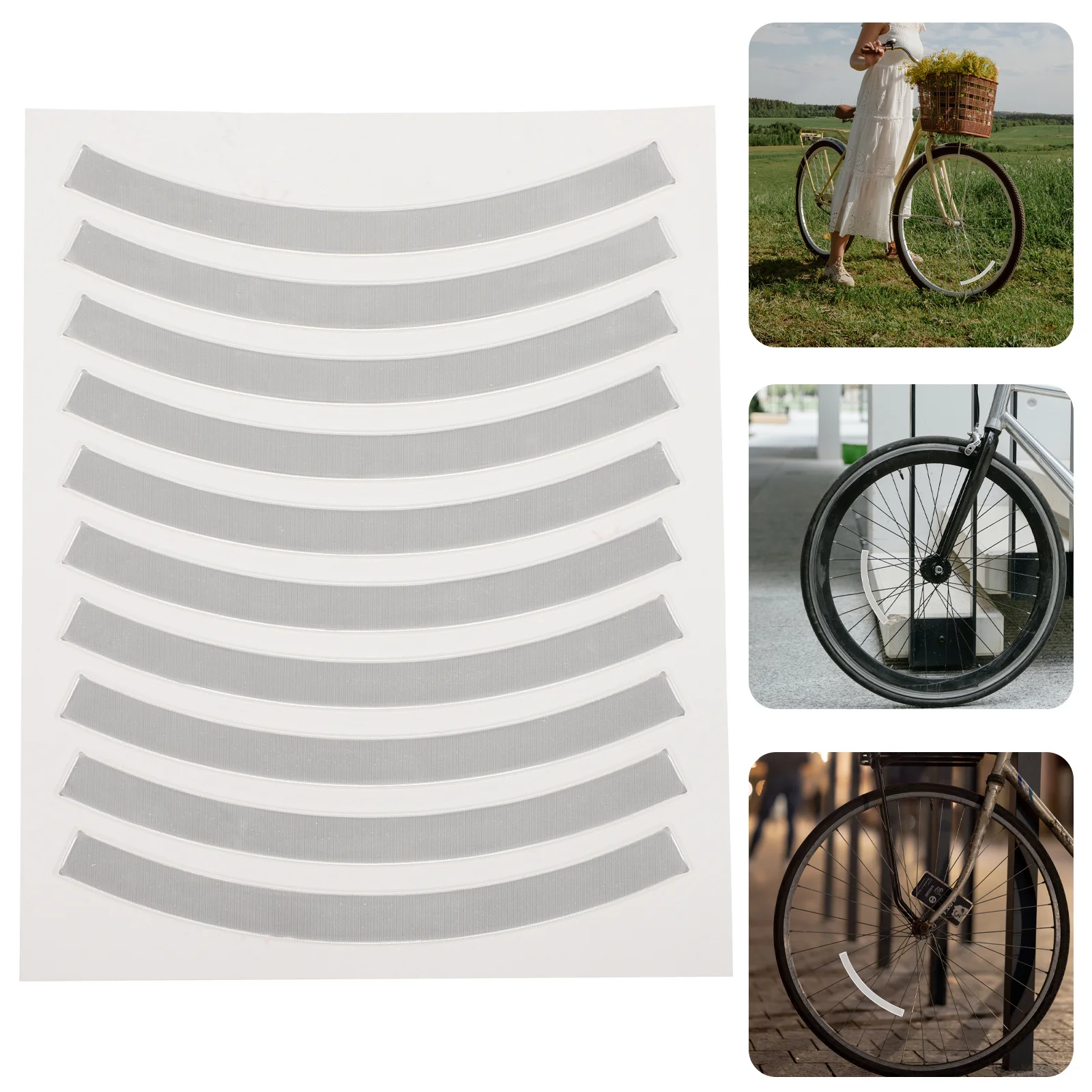 Decorative Reflective Stickers for Bikes Easy to Stick Waterproof Colorfast Bike Sticker Decorative Reflective Tape