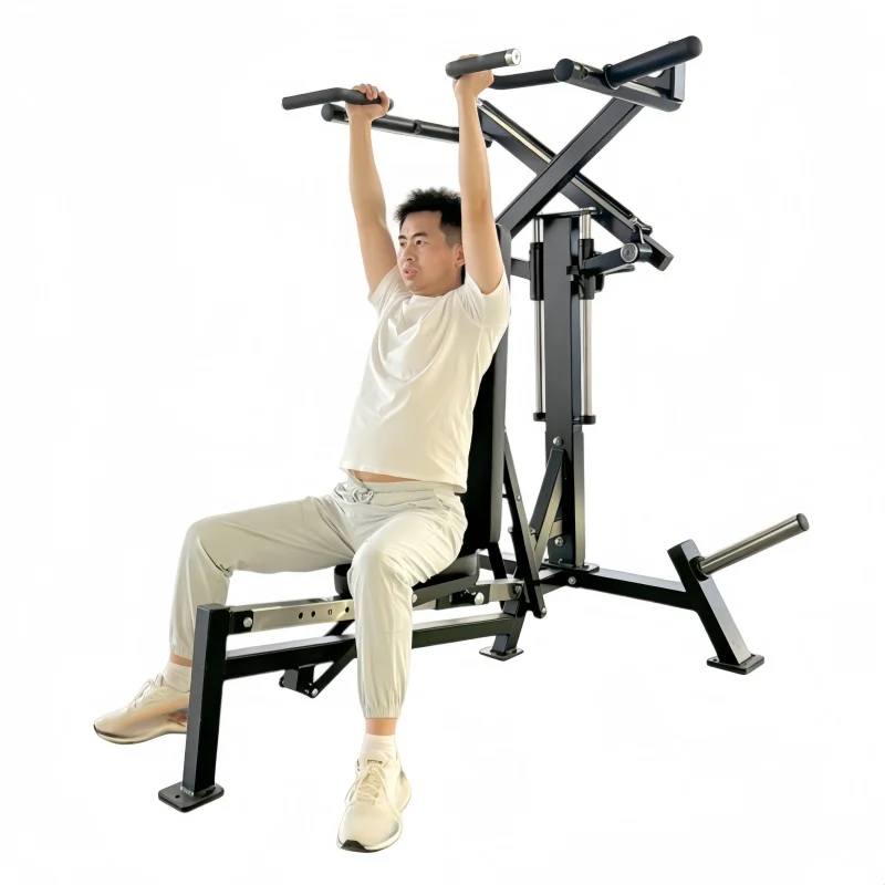 3 in 1 FID Chest Shoulder Press Machine, Adjustable Flat Incline Decline Bench for Home Commercial Upper Body Gym Training