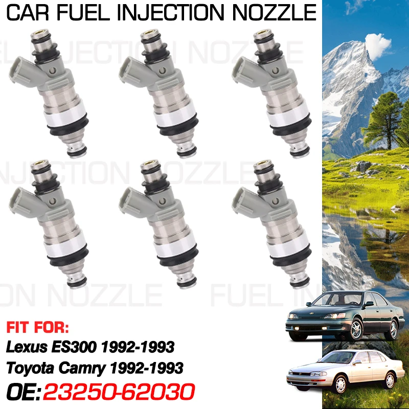 for Lexus ES300 ES 300 Toyota Camry XV10 10 1992 1993 Accessories 1x Car Fuel Injectors Nozzle Injection 23250-62030 23209-62030