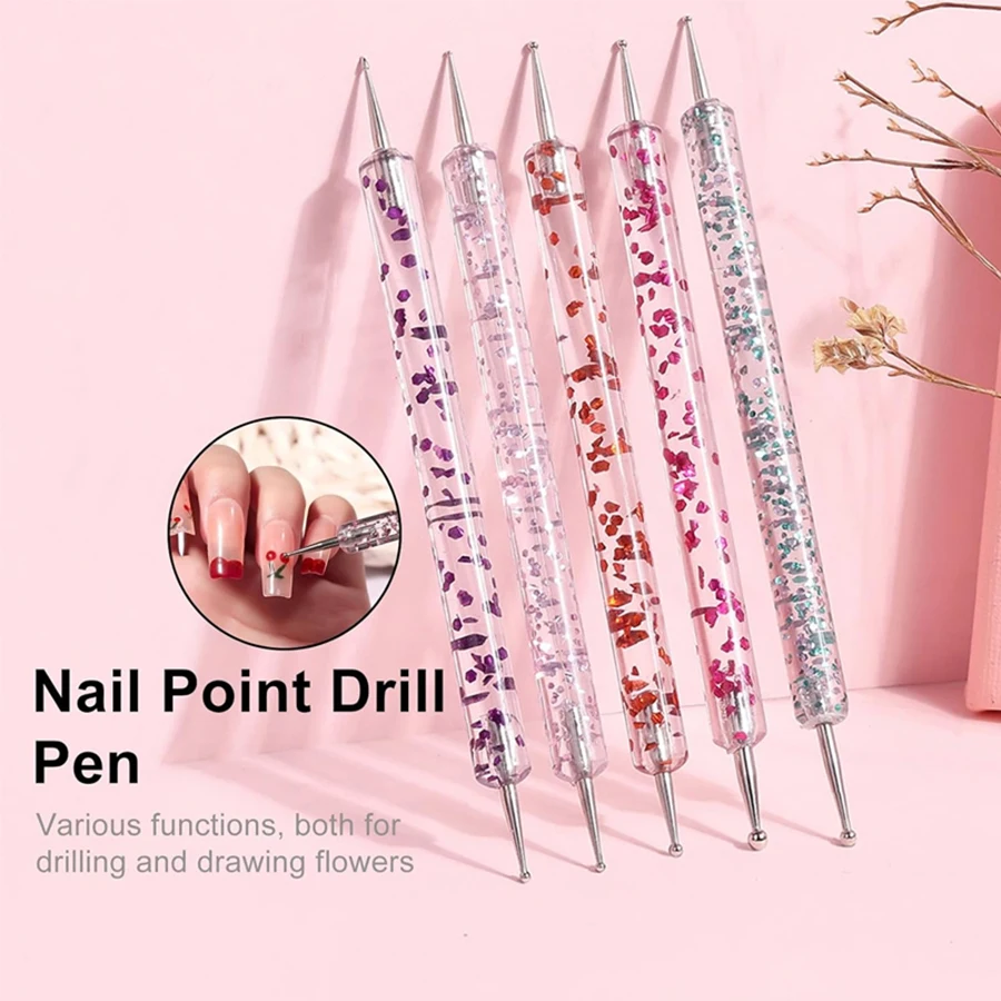 Nail Brush Set Professional Nail Supplies For Acrylic UV Gel Drawing Dotting Manicure Nail Art Design Tools Makeup Accessories