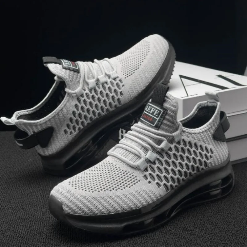 Men's Breathable Mesh Running Sneakers Lightweight Non-Slip Comfortable Walking Shoes Casual Sports Footwear for Men