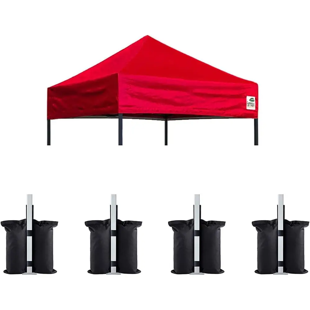 

Сменный верхний тент для быстросборного шатра, комплект из 4 утяжелителей, 5x5 футов, красный