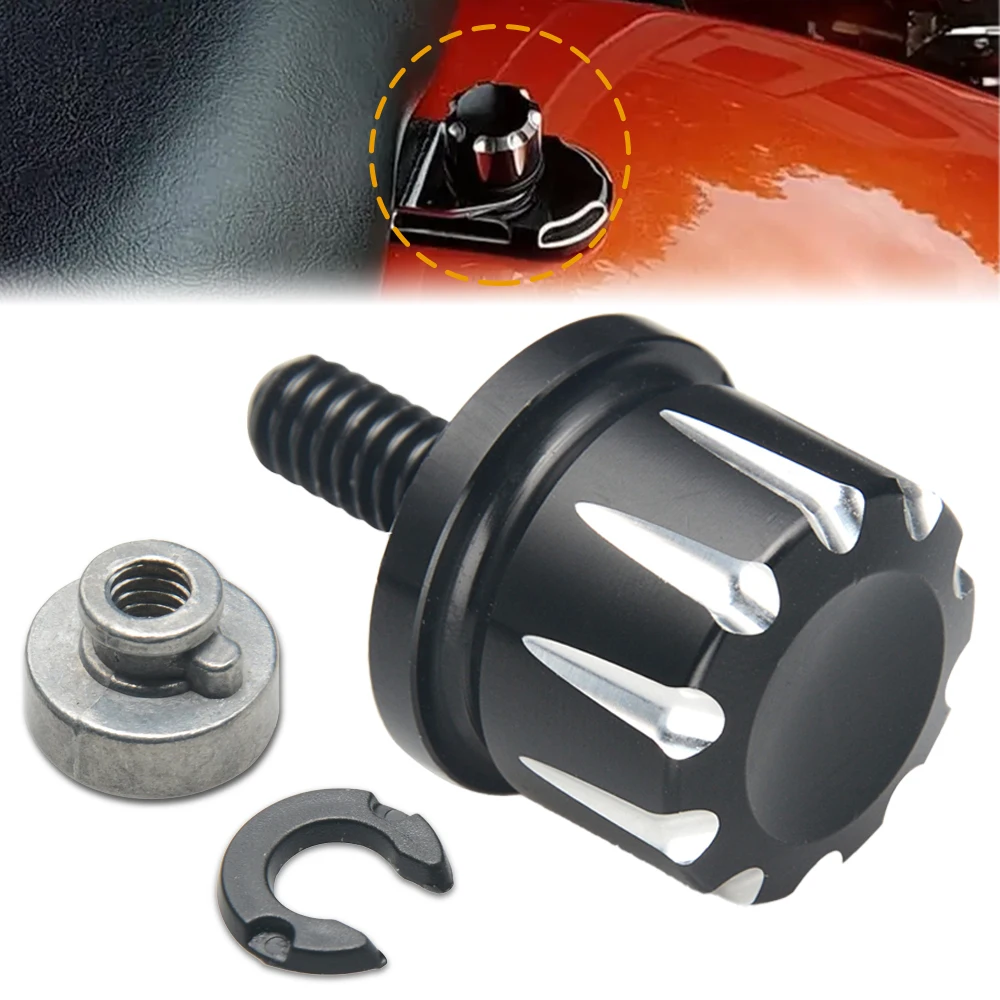 

Болт сиденья мотоцикла, крышка винта и гайки, подходит для Harley Touring Street Glide Road Glide Dyna Sportster XL Softail V-Rod1996-2023