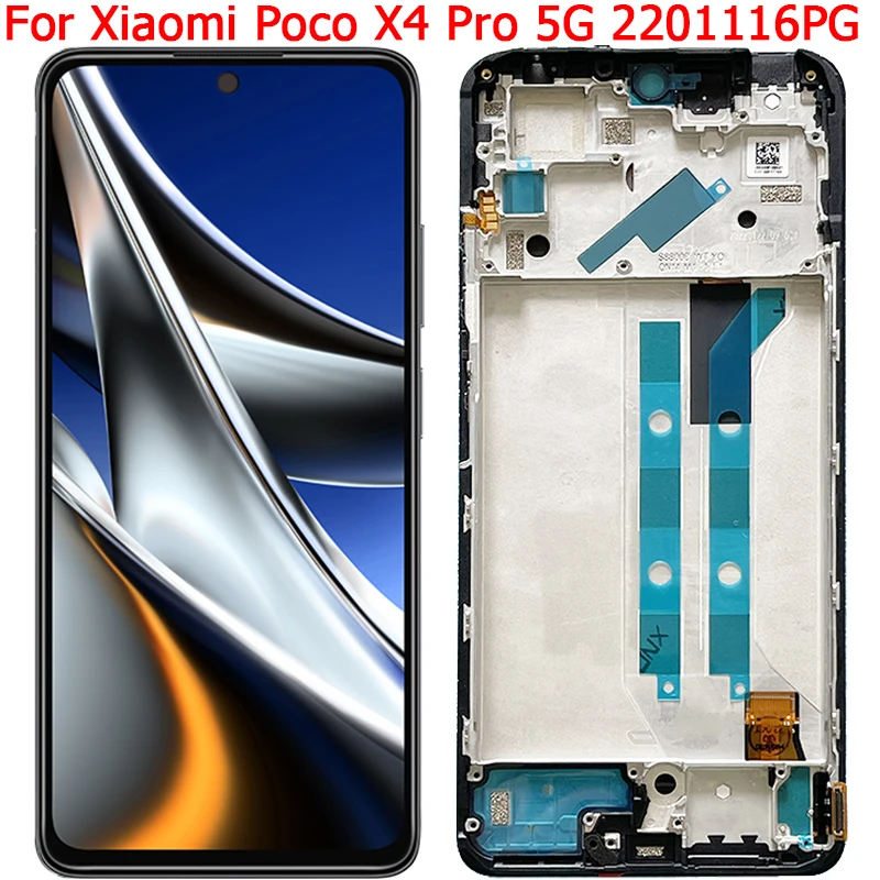 For Xiaomi Poco X4 Pro LCD Display Screen With Frame 6.67\