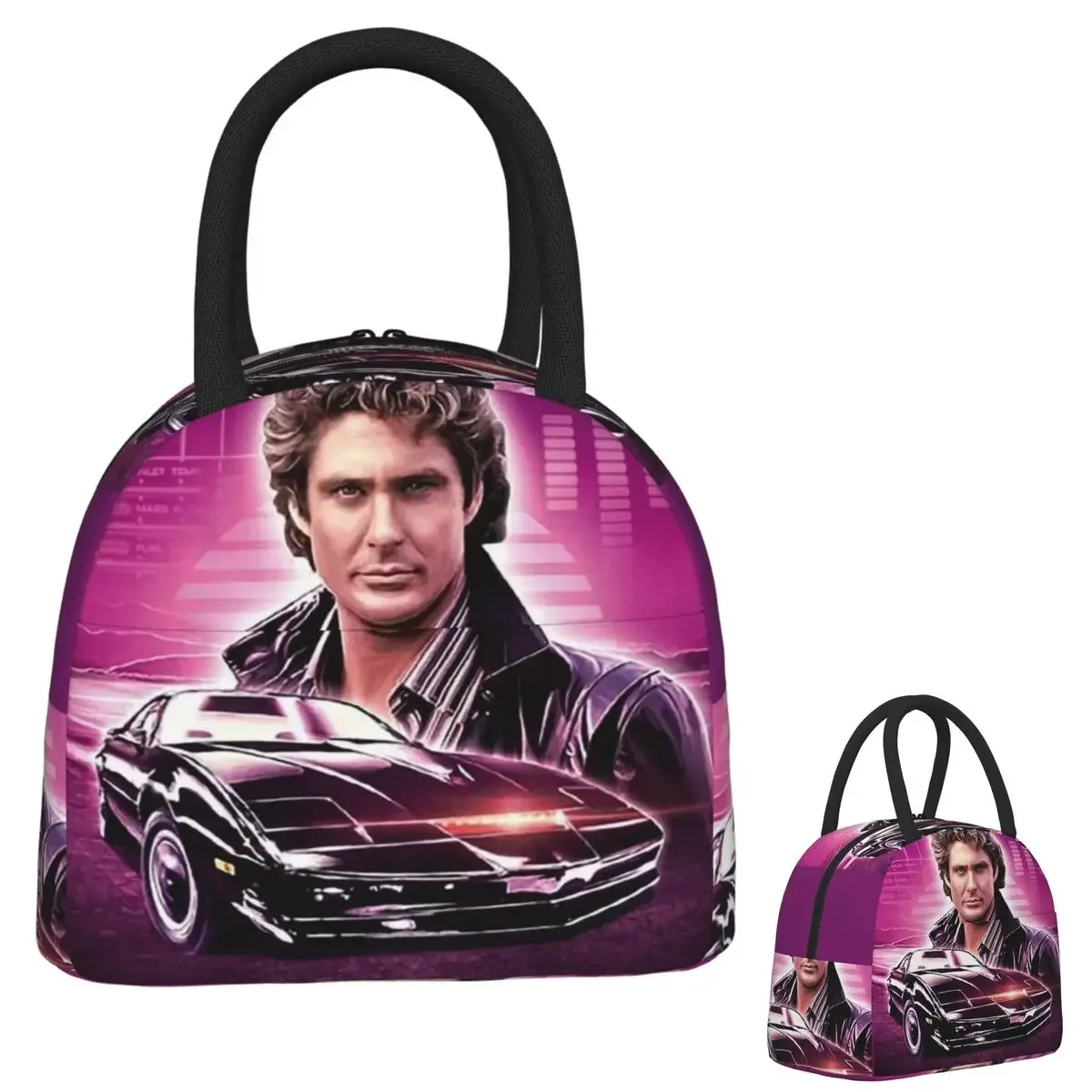 Knight Rider Action Tv Series Insulated Lunch Bag for Women Kids Portable Food Boxes Thermal Lunch Box Tote