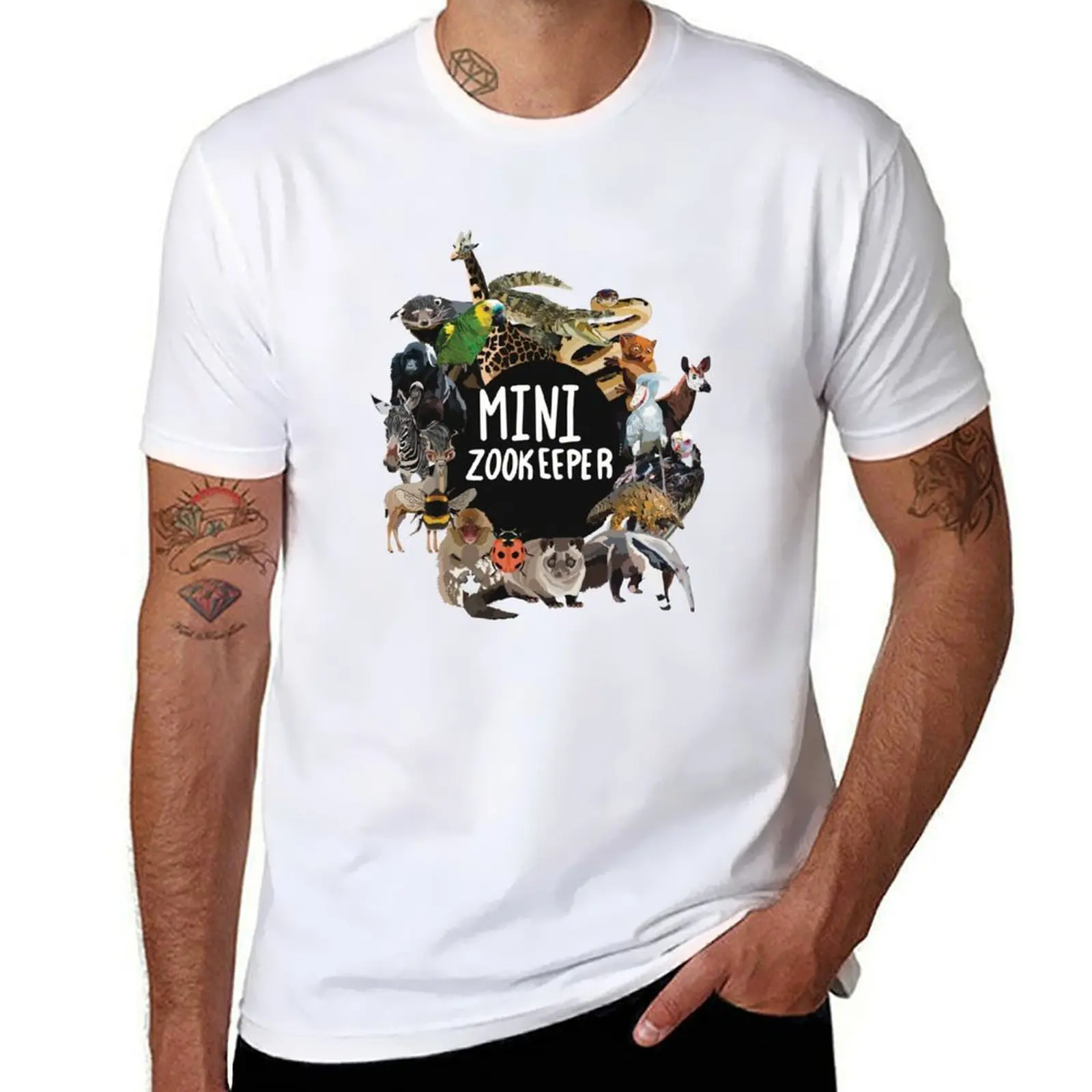 

M is for Mini Zookeeper T-Shirt t shirts for man graphic tees t shirts for man cotton funny T-Shirt